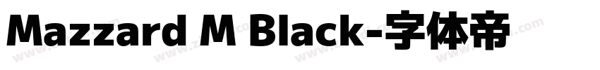 Mazzard M Black字体转换